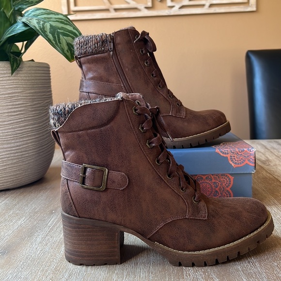 Carlos By Carlos Santana Gibson Booties Women's Shoes Tan Brown Size 10 M - Picture 4 of 10